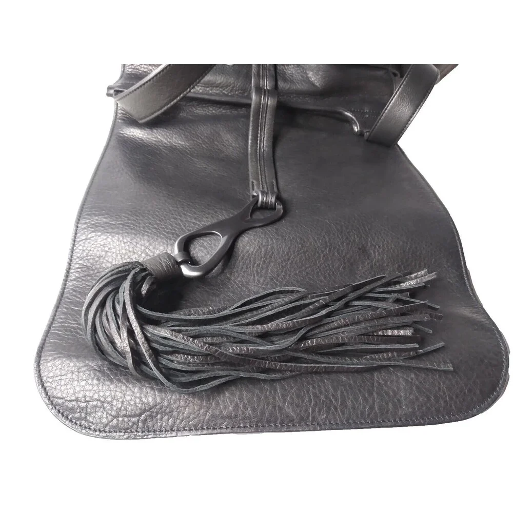 Heritage black leather